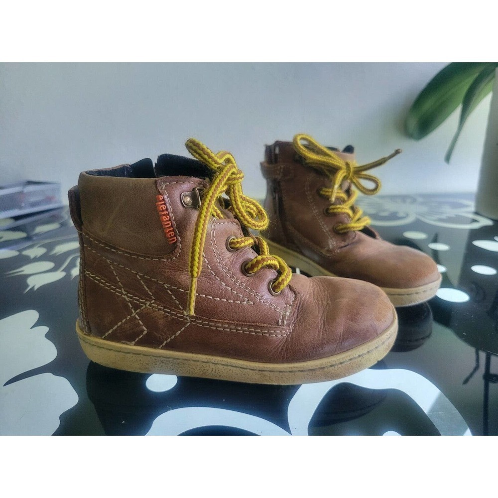 Elefanten Ankle Boots Sz 24 Brown Leather Gore-Tex Winter Boots - Picture 1 of 3
